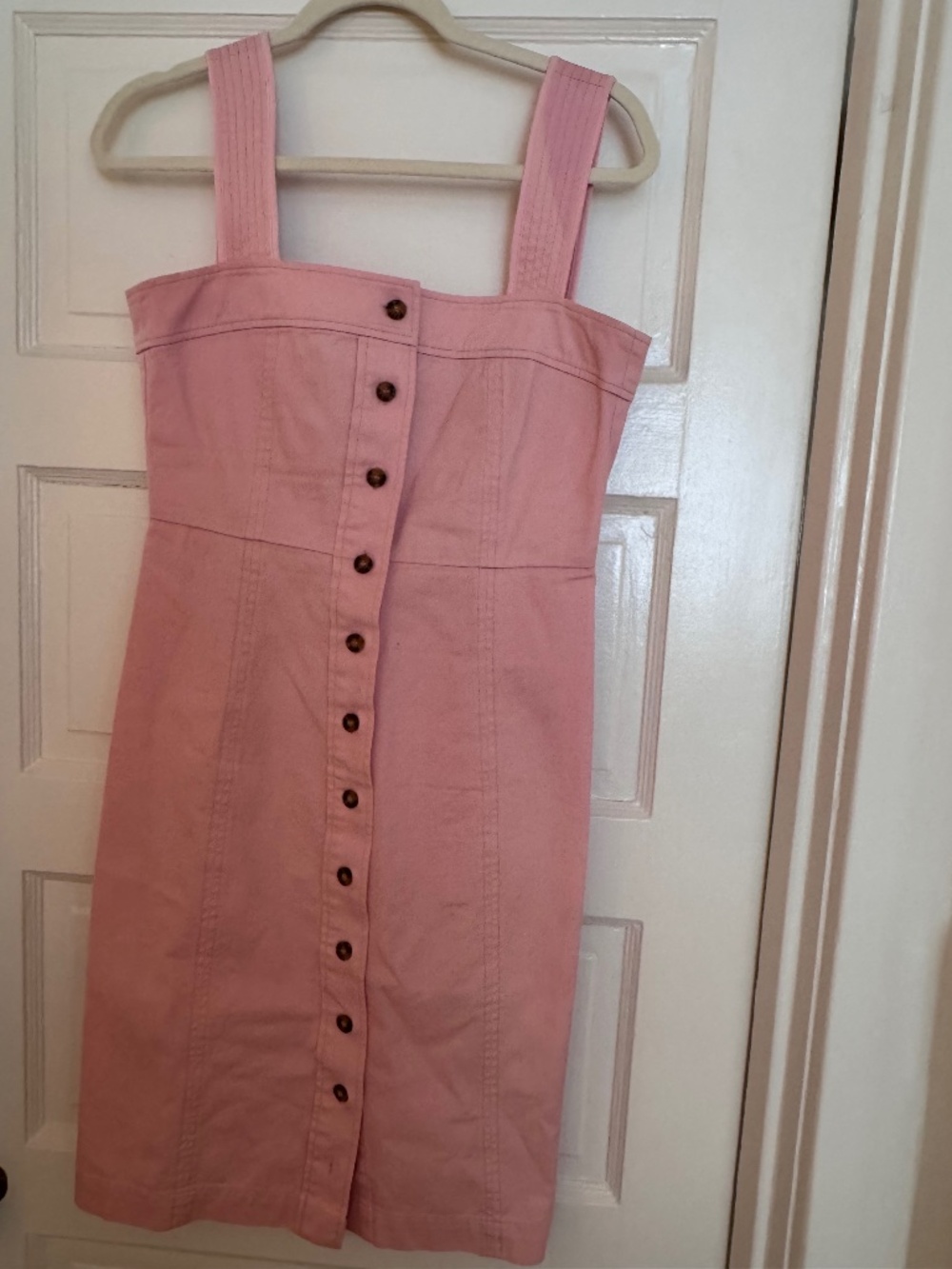 Hunter Bell Pink Button Fromt Dress Size 6